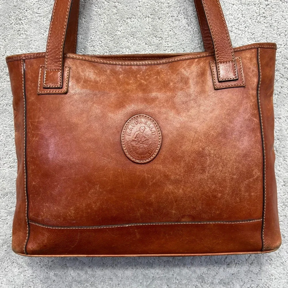 Raffaello Firenze Tote Bag Genuine Leather Arte Fiorentina Florence Italy Made